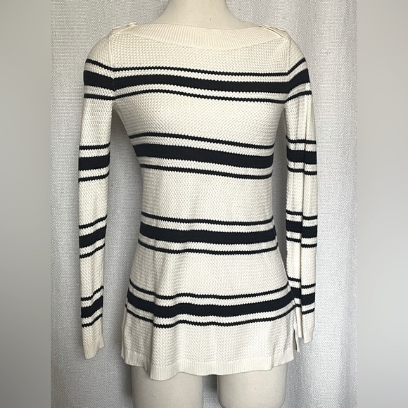 Talbots Sweaters - Talbots cream and black sweater